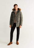 DETACHABLE FAUX-FUR ANORAK