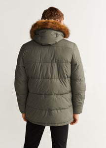 DETACHABLE FAUX-FUR ANORAK