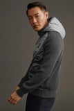 HYBRIDGE KNIT REVERSIBLE HOODY BLACK LABEL