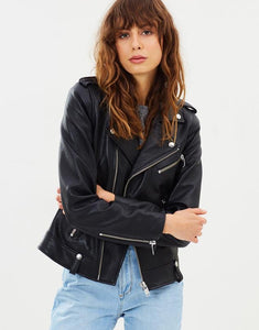 ENA PELLY Minimalist Biker Jacket