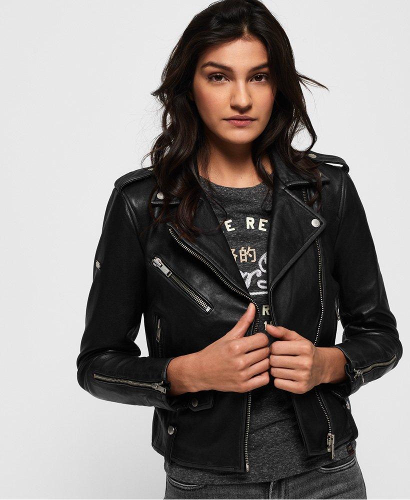 Rylee Leather Biker Jacket