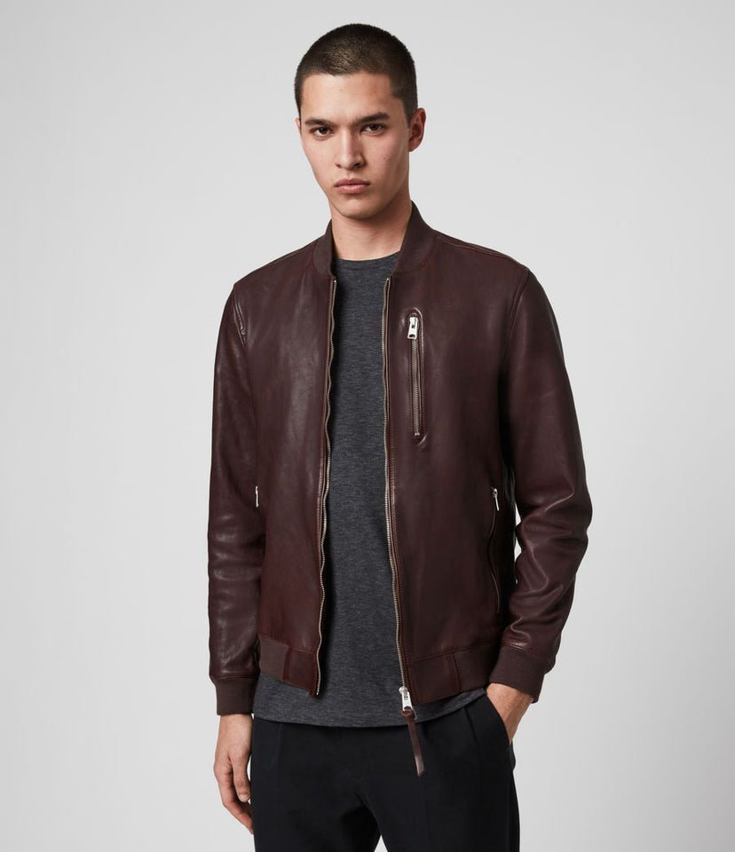 MASON LEATHER BOMBER JACKET