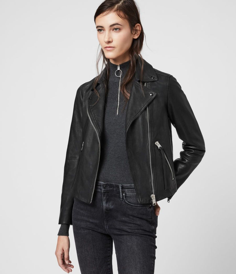 DALBY LEATHER BIKER JACKET