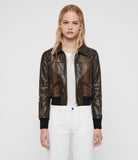 PASCAO OBA LEATHER BOMBER JACKET