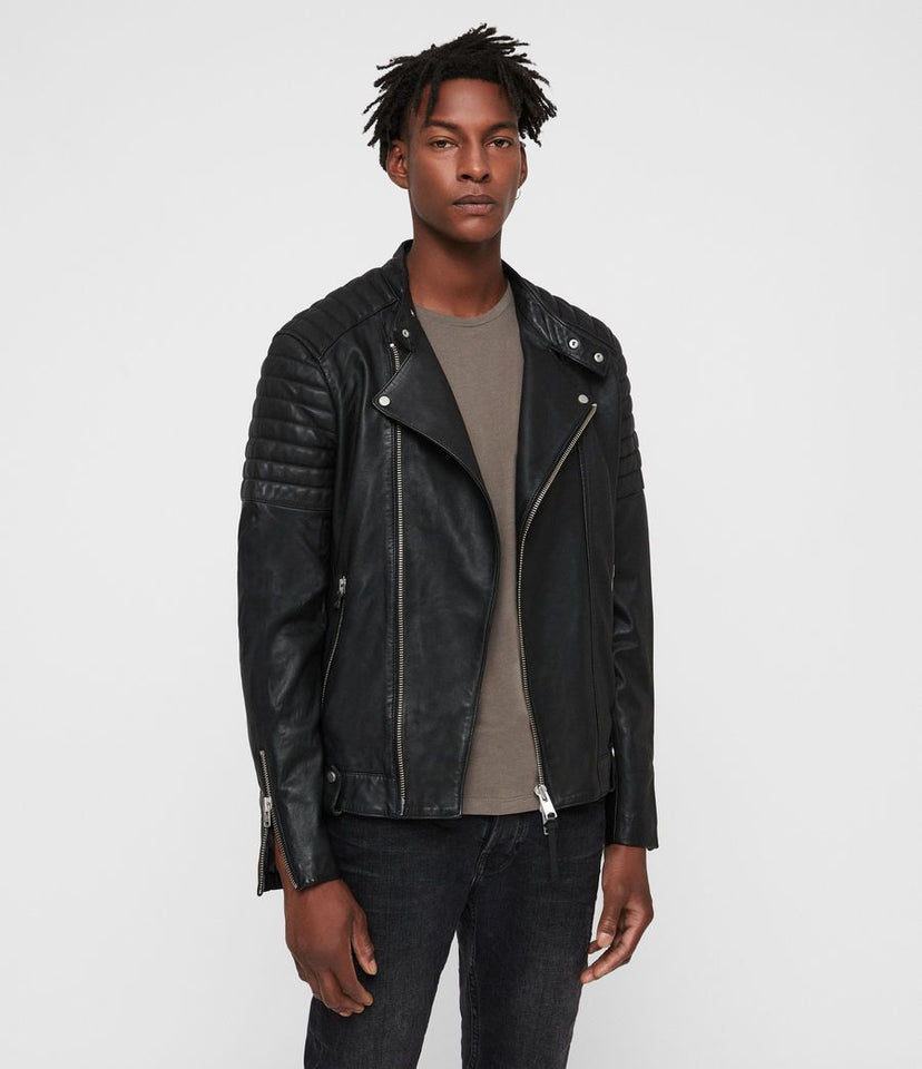 JASPER LEATHER BIKER JACKET