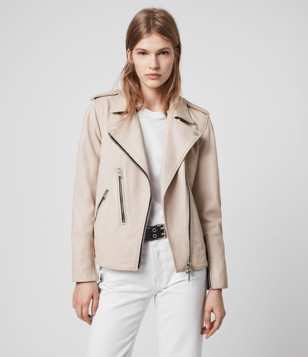 ELVA LEATHER BIKER JACKET