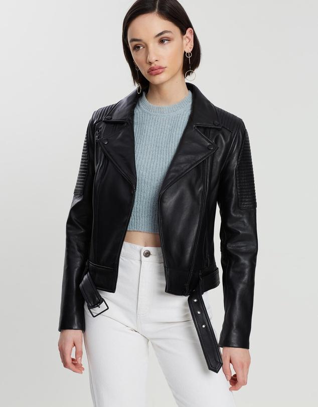 ENA PELLY Classic Biker Jacket