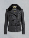 SAMMY MILLER WAXED JACKET WITH SHEARLING