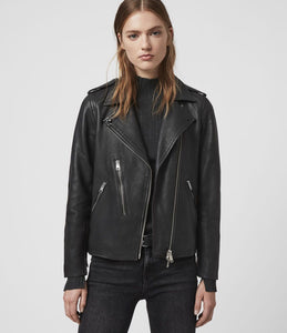 ELVA LEATHER BIKER JACKET