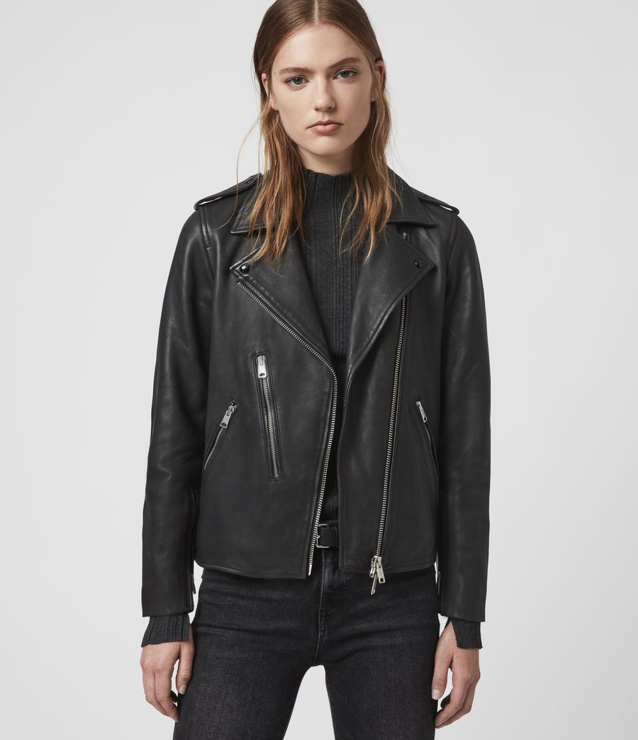 ELVA LEATHER BIKER JACKET