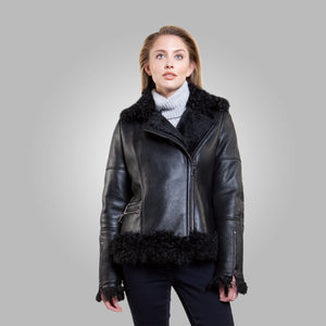 GRACE SHEARLING JACKET