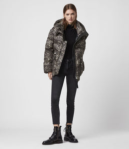 KALA LEOPARD PUFFER COAT