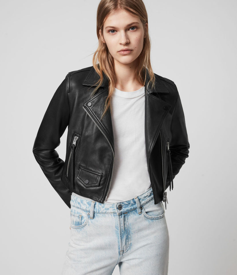 ELORA LEATHER BIKER JACKET