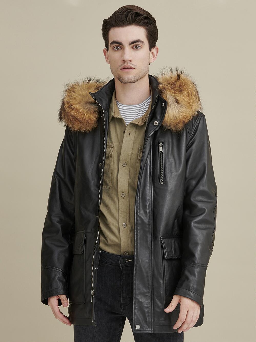 Jasper Leather Parka