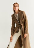 BELTED WOOL COAT