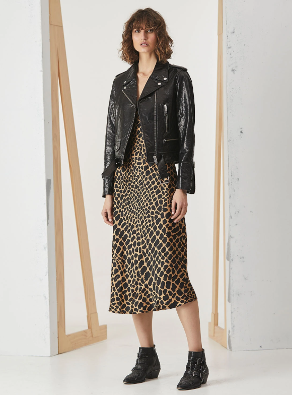 Ena Pelly New Yorker Biker Jacket - Crinkle