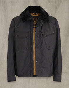 PATROL WAXED JACKET WITH SHEARLING