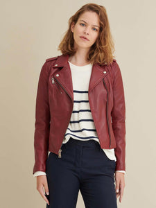 Madeline Asymmetrical Leather Jacket