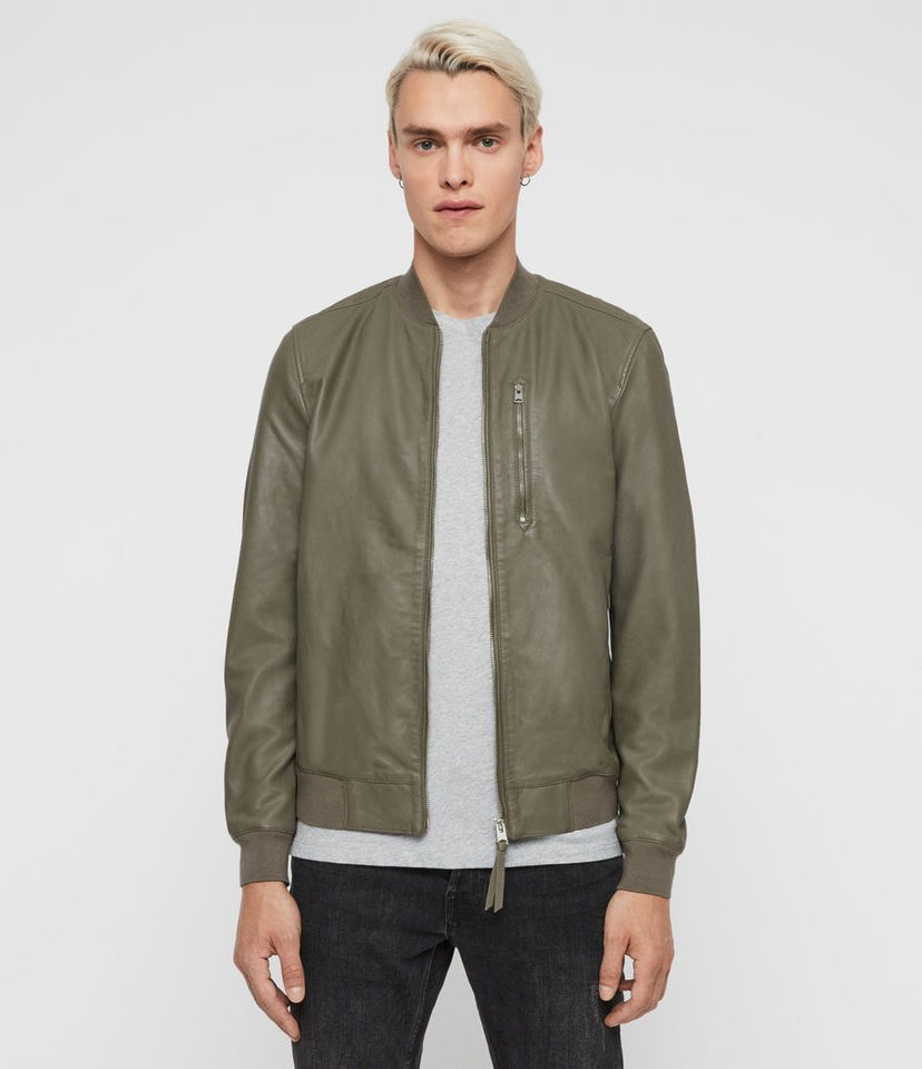 KINO LEATHER BOMBER JACKET