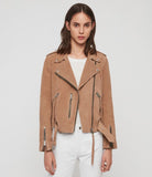 PLAIT BALFERN SUEDE BIKER JACKET