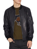 COACH LEATHER MA-1 JACKET