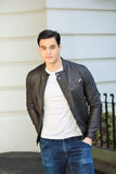 Rugged bomber Leather jacket