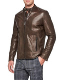 POLITIX CHRISTOPHER LUXE BIKER LEATHER JACKET