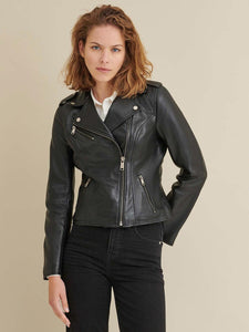 Madeline Asymmetrical Leather Jacket