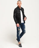 PRIME BLACK LEATHER ROTOR JACKET FOR MEN