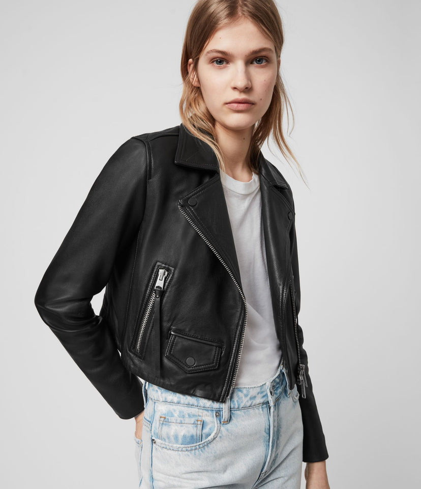 ELORA LEATHER BIKER JACKET