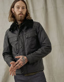 PATROL WAXED JACKET WITH SHEARLING