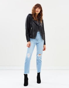 ENA PELLY Minimalist Biker Jacket