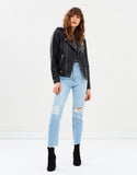 ENA PELLY Minimalist Biker Jacket