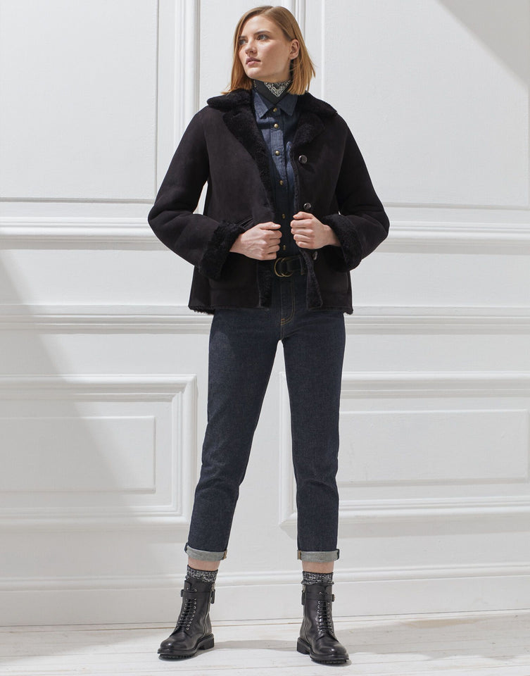 SHEARLING CAR JACKET