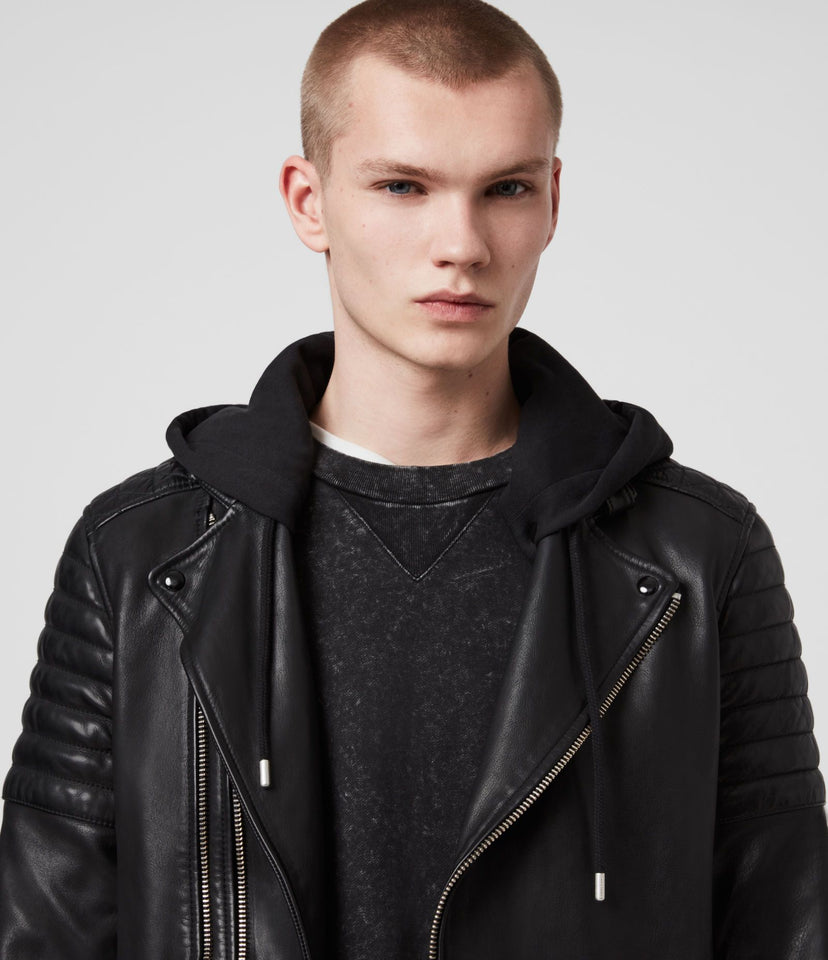 COBDEN LEATHER BIKER JACKET