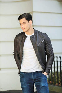 Rugged bomber Leather jacket