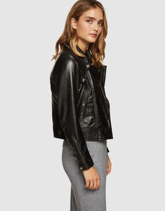 OXFORD Emma Biker Leather Jacket