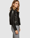 OXFORD Emma Biker Leather Jacket