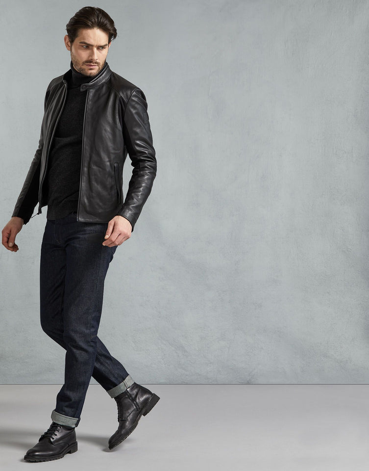 X MCLAREN Leather Jacket