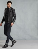 X MCLAREN Leather Jacket