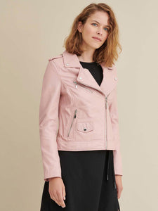 Claire Asymmetrical Leather Jacket