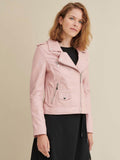 Claire Asymmetrical Leather Jacket