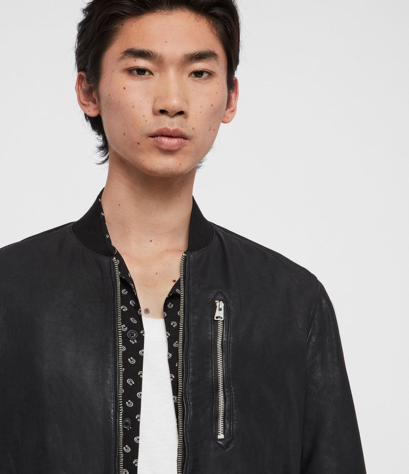 KINO LEATHER BOMBER JACKET