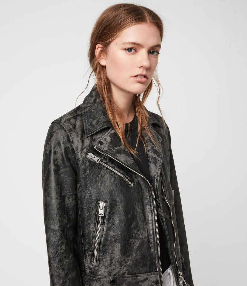 DRURY LEATHER BIKER JACKET