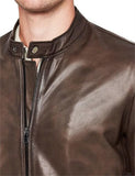 POLITIX CHRISTOPHER LUXE BIKER LEATHER JACKET