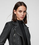 CARGO LEATHER BIKER JACKET