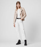 ELVA LEATHER BIKER JACKET