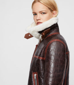 ELDER SHEARLING BIKER JACKET