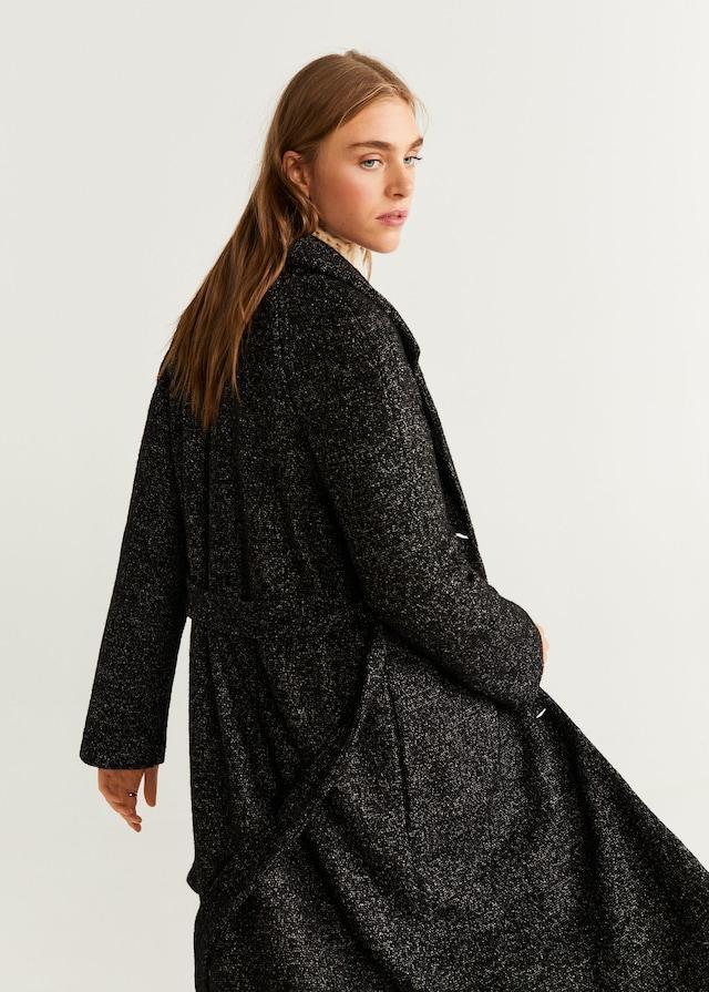 BELTED WOOL COAT