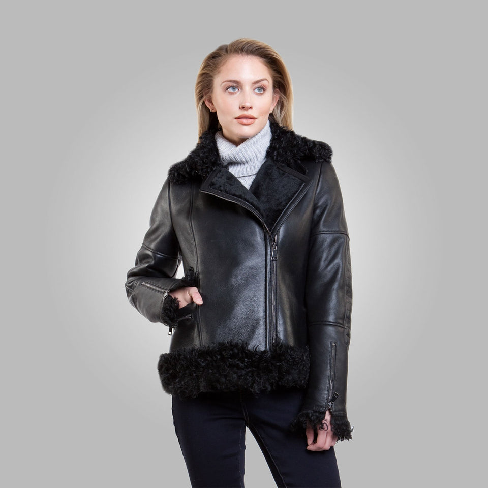 GRACE SHEARLING JACKET